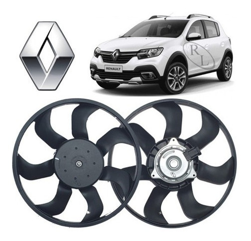 Motor E Ventoinha Radiador Renault Sandero Stepway 2018 2019