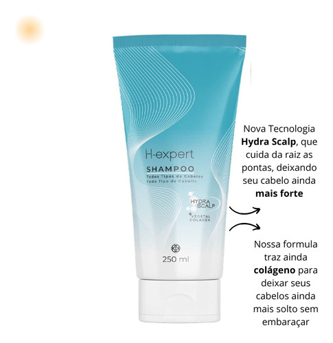 Shampoo 250ml + Condicionador Para Todos Os Tipos De Cabelo