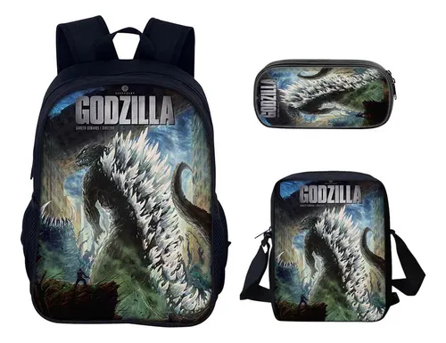 Godzilla backpack and lunchbox discount