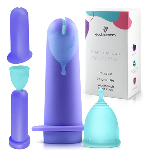 Ecoblossom Herramienta Aplicadora De Copa Menstrual, Comoda