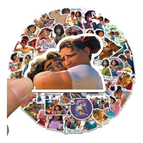 Imagen 2 de 3 de Encanto - Set De 50 Stickers / Calcomanias / Pegatinas