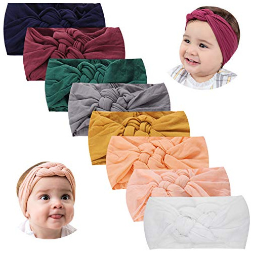 Baby Girl Headband Nylon Hairbands Baby Bows Anudado He...