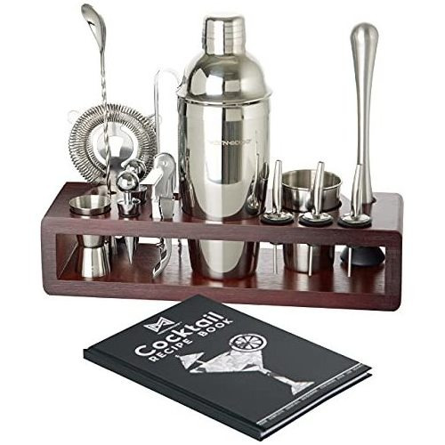 Modern Mixology Juego De Coctelera  24 Piezas De Acero Inox