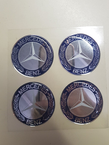 Logo / Calco / Domes (kit X4) Mercedes Benz 49mm