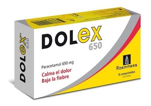 Dolex® 650 Mg X 8 Comp - Analgesico Paracetamol