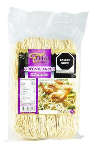 Fideos Chinos Blancos, Thai Heritage, Bolsa, 400g