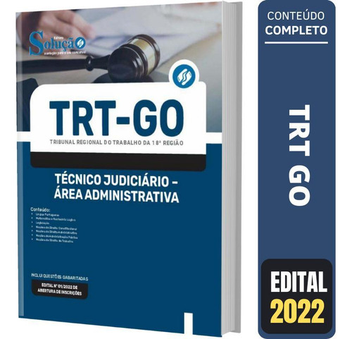 Apostila Trt Go - Técnico Judiciário Área Administrativa