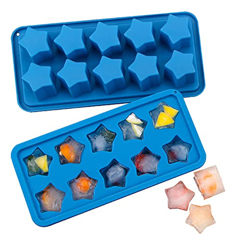 Moldes Hielo En Silicona Webake Estrella Para Whisky Y