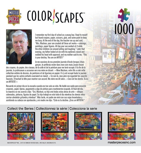 Imagen 3 de 3 de Rompecabezas: Color Scapes - Show Time - 1000 Piezas
