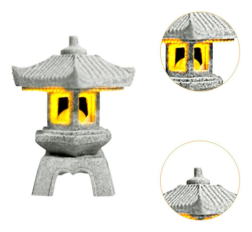 Figura En Miniatura De Linterna De Pagoda, Mini Estilo B