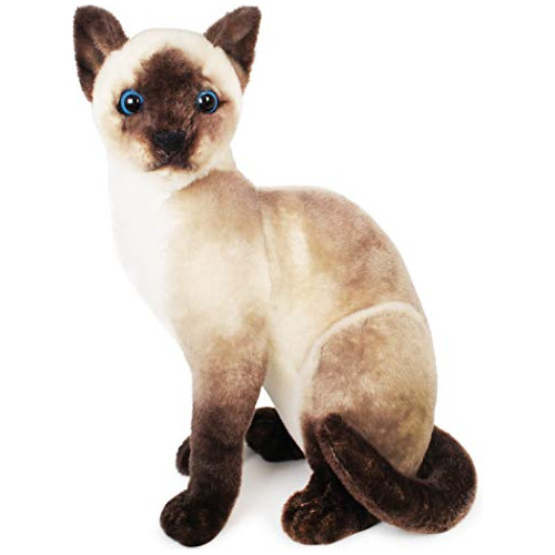 Peluche De Peluche Con Diseño De Gato Siamés De Viaart Stefa