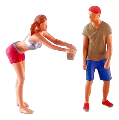 2x Figuras De Hombre Diorama En Miniatura Escala 1/64