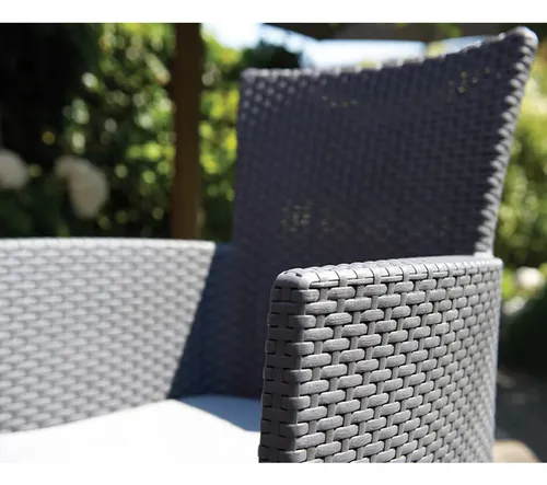 Set De Balcon Keter Iowa 2 Sillones 1 Mesa Graphite
