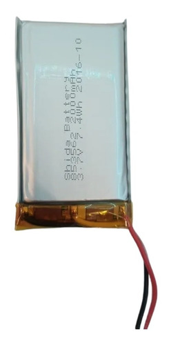 Bateria Recargable Litio 3.7v 2000mah Li-ion Mod853562 Shida