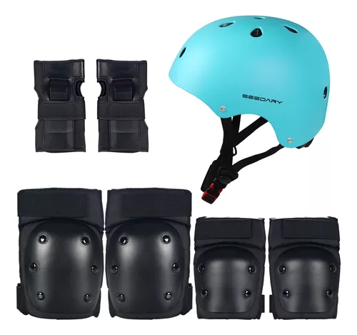 Set de protecciones con casco Star - Patines Rollerface