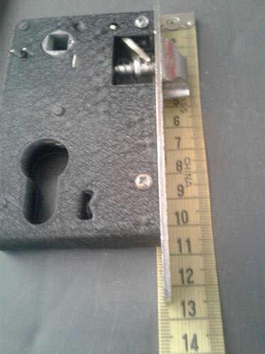 Cerradura Manilla Plateada Con Llave 20cm