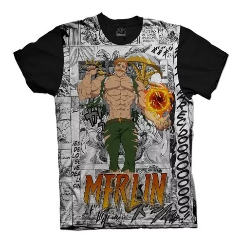 Camiseta Unissex Masculina The Seven Deadly Sins 2 Season Nanatsu