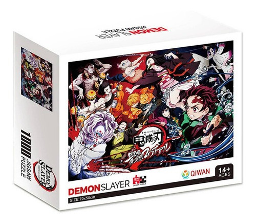 Despecabezas De Demonios Tanjirou Nezuko Patrón Puzzle 1000p