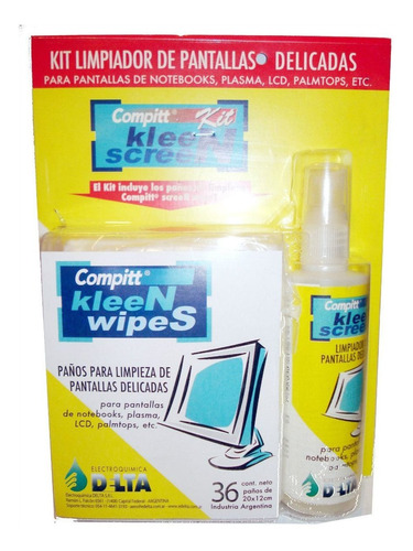 Kit Limpieza De Lcd / Led Pantallas Delicadas Paños + Gel