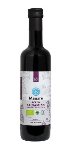 Aceto Balsamico 500ml Di Modena - Organico - Manare