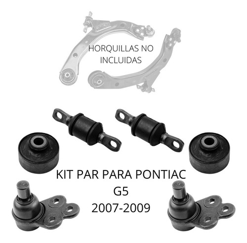 Kit Bujes Y Par Rotulas Para Pontiac G5 2007-2009