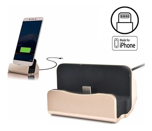 Base Dock Soporte Carga Lightning iPhone 5 6 7 8 X 11 12 Pro