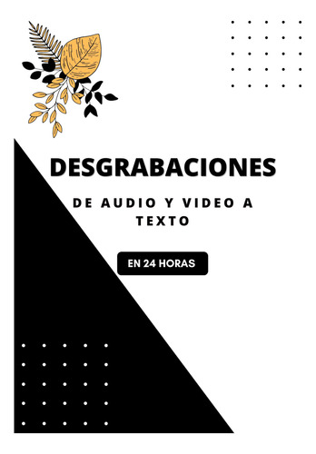 Desgrabaciones Y Transcripciones