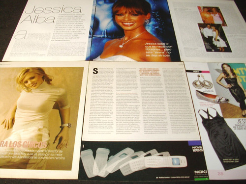 (ab080) Jessica Alba * Recortes Revistas Clippings