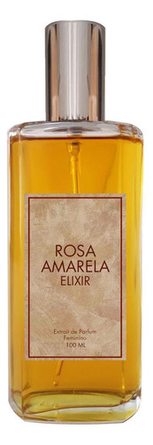 Perfume Rosa Amarela Elixir 100ml Extrait De Parfum Floral