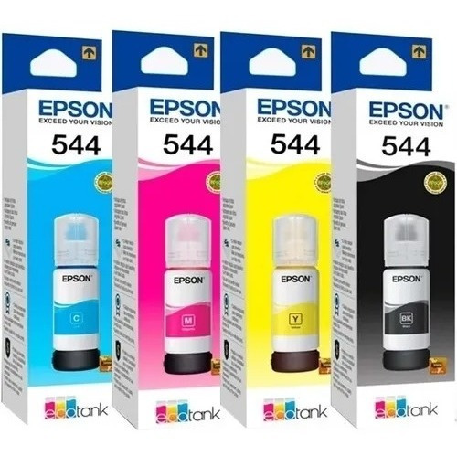 Tinta Epson 544 L1110 L3110 L3150 L3160 L3210 L5190 Original