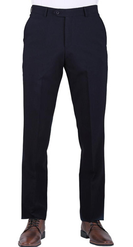 Pantalon De Vestir Yale Hombre Azul Poliester 10022 1268