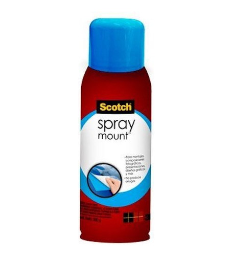 Spray Mount Adhesivo En Aerosol Scotch 3m 290grs Transparente