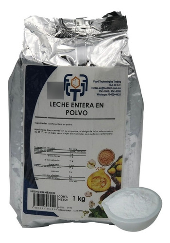 1 Kg Leche Entera Instantanea En Polvo (a Granel)