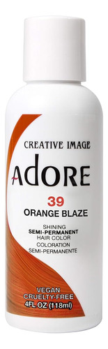  Adore Tinte Semipermanente #039 Orange Blaze 4 Onzas 118 Ml