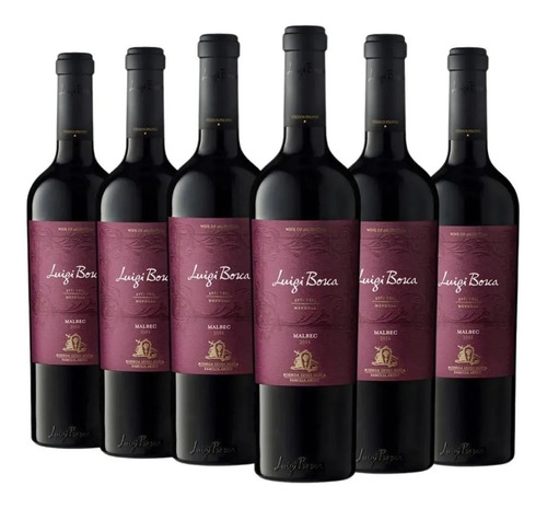 Vino Tinto Luigi Bosca Malbec 750ml Caja X 6