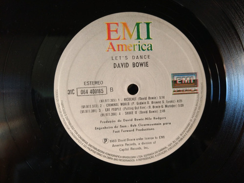 Lp David Bowie - Let's Dance (1983) Com Encarte (Usado)