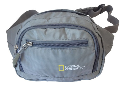 Banano National Geographic Nomade Riñonera Outdoor Bng3021 Color Gris Diseño De La Tela Liso