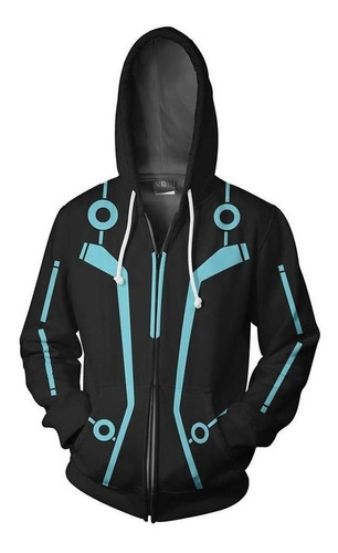 Tron Legacy Sudadera Con Cremallera, Traje De Cosplay Neutra