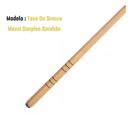 Kit Com 5 Tacos Goiabão Para Sinuca + 4 Gizes Azul/branco