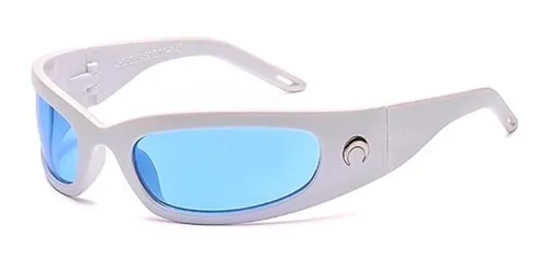 Gafas De Sol Avershy Vintage Blanca Media Luna