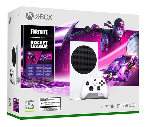 Xbox Series S Edición Fortnite Midnight Drive + 1000 V-bucks