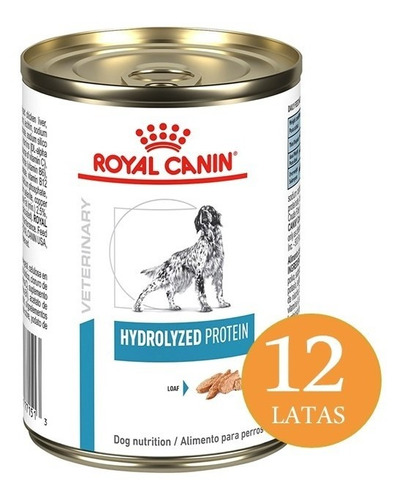 12 X Latas Royal Canin Hydrolyzed Protein Perros 385gr. Np