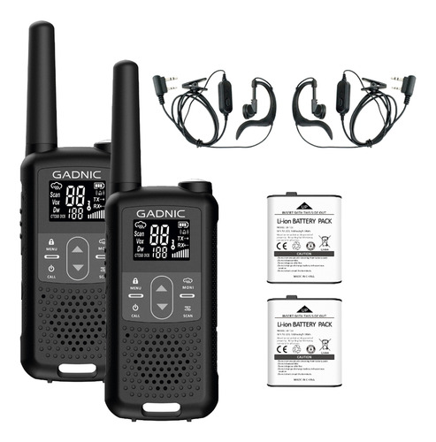 Handy Gadnic Walkie Talkie X2 3 Niveles 22 Canales Clima