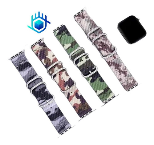 Correa Camuflaje Para Apple Watch Hombre Caballero Rudo Dama