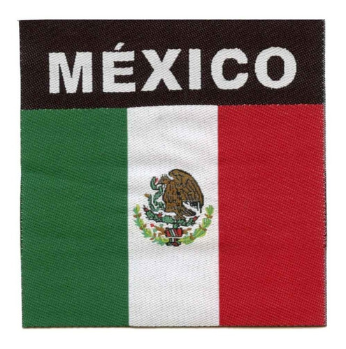 Bandera De México Parche Microbordado 12pza Termoadhesivo