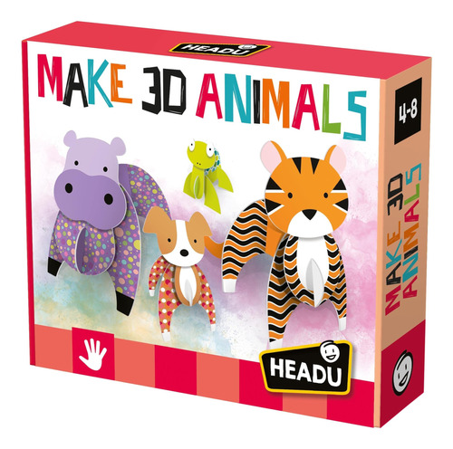 Headu Make 3d Animals Muart & Craft Kit Para Niños, Niños Y 