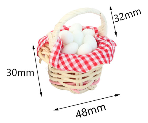 3 Huevos De Casa De Muñecas A Escala 1/12 Para Huevo