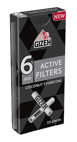 Boquillas Gizeh Carbon Activo 6mm 10 Uds.