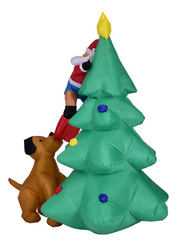 Decoración De Árbol De Navidad Inflable De 1,8 M: Papá Noel