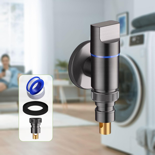 Washing Machine Faucet Watering Tap For Water Pipes Gray